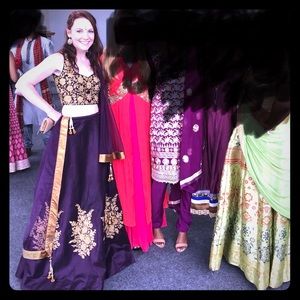 Gorgeous Purple Lehenga (Lehnga or Langa)